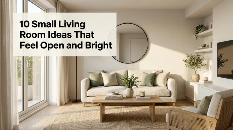 10 Small Living Room Ideas That Feel Open and Bright