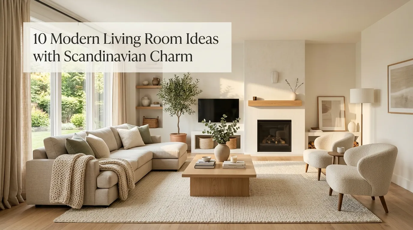 10 Modern Living Room Ideas with Scandinavian Charm