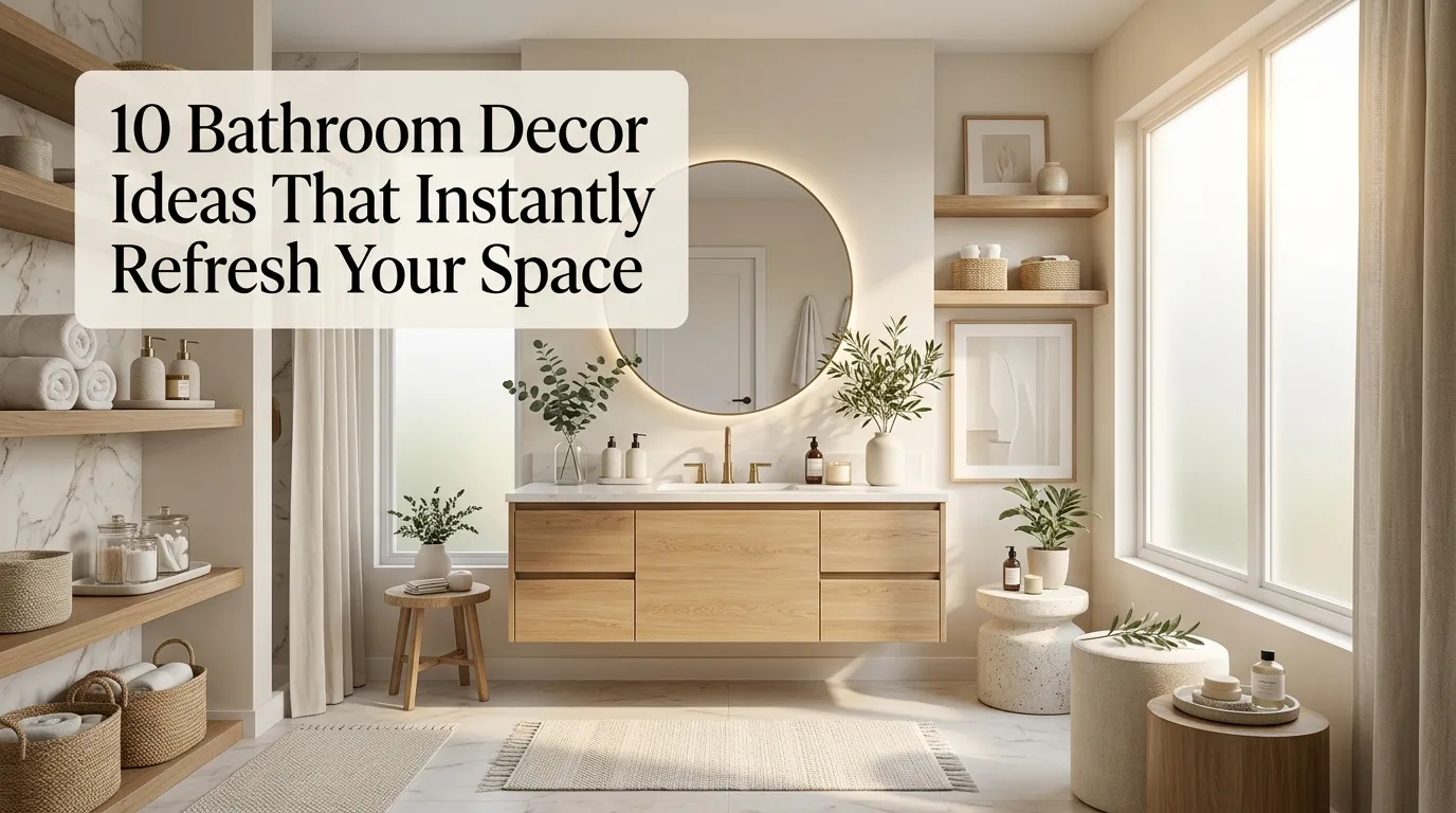 10 Bathroom Decor Ideas That Instantly Refresh Your Space