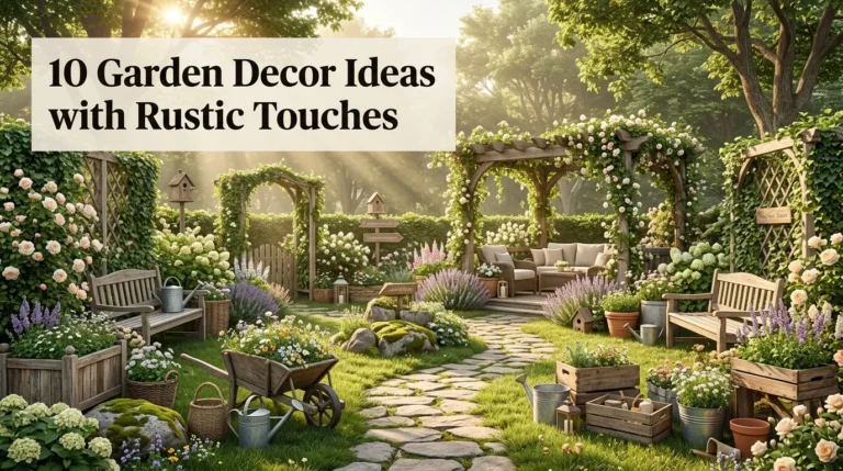 10 Garden Decor Ideas with Rustic Touches