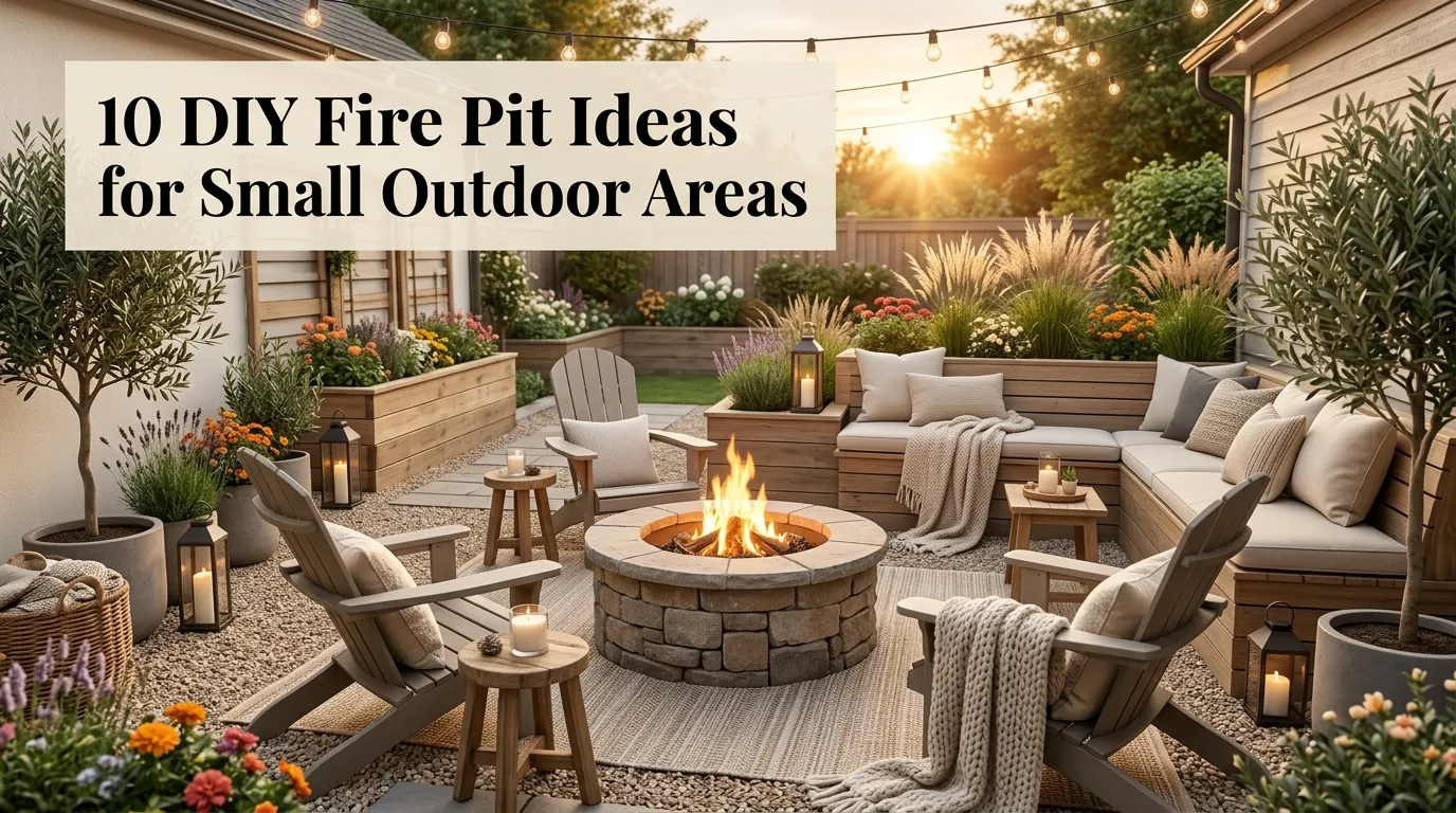 10 DIY Fire Pit Ideas for Small Outdoor Areas