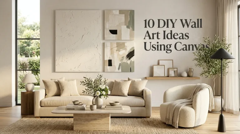 10 DIY Wall Art Ideas Using Canvas