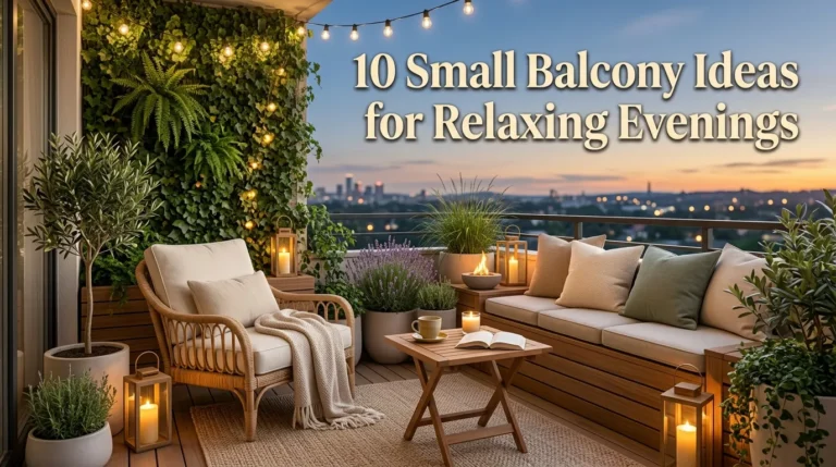 10 Small Balcony Ideas for Relaxing Evenings