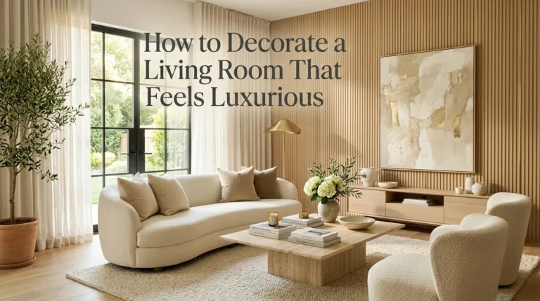 How to Decorate a Living Room That Feels Luxurious