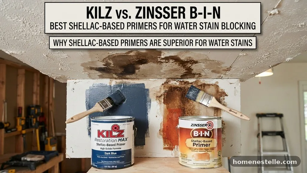 Kilz vs Zinsser B-I-N: Best Shellac-Based Primer for Sealing Water Stains
